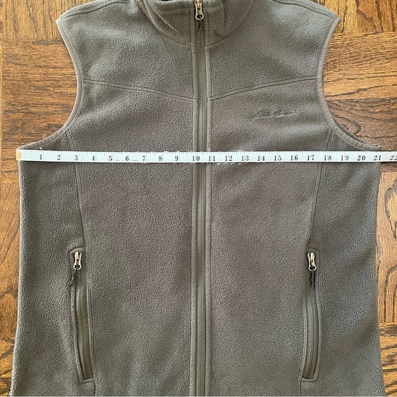 Eddie Bauer Polartec Fleece Vest Grey Men’s Medium Like New Synchilla Patagonia - Picture 4 of 5